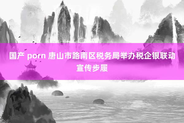 国产 porn 唐山市路南区税务局举办税企银联动宣传步履