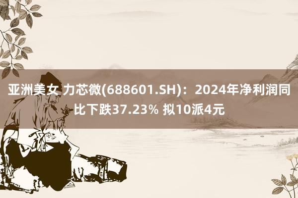 亚洲美女 力芯微(688601.SH)：2024年净利润同比下跌37.23% 拟10派4元