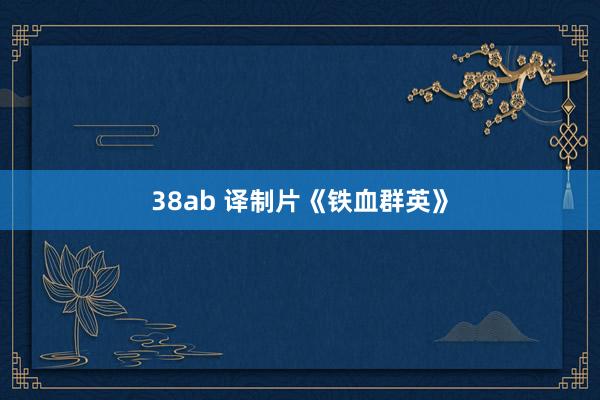 38ab 译制片《铁血群英》